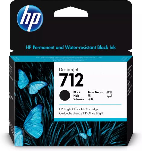 Vente Cartouches d'encre HP 712 80-ml Black Designjet Ink Cartridge sur hello RSE