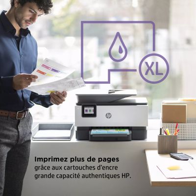 Imprimante Tout-en-un HP OfficeJet Pro 9010e, Couleur, Imprimante HP - visuel 1 - hello RSE - HP+, la solution d'impression intelligente connectée au cloud