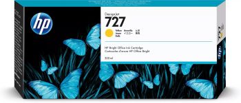 Achat Autres consommables HP 727 original 300-ml Ink cartridge F9J78A Yellow