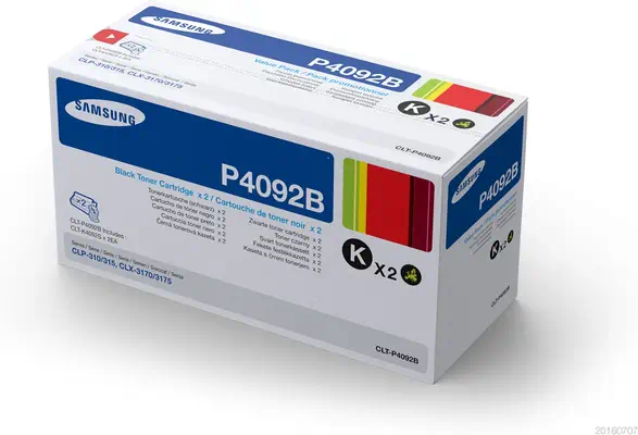 Pack de 2 cartouches de toner noir Samsung CLT-P4092B - HP - Toner - visuel 2