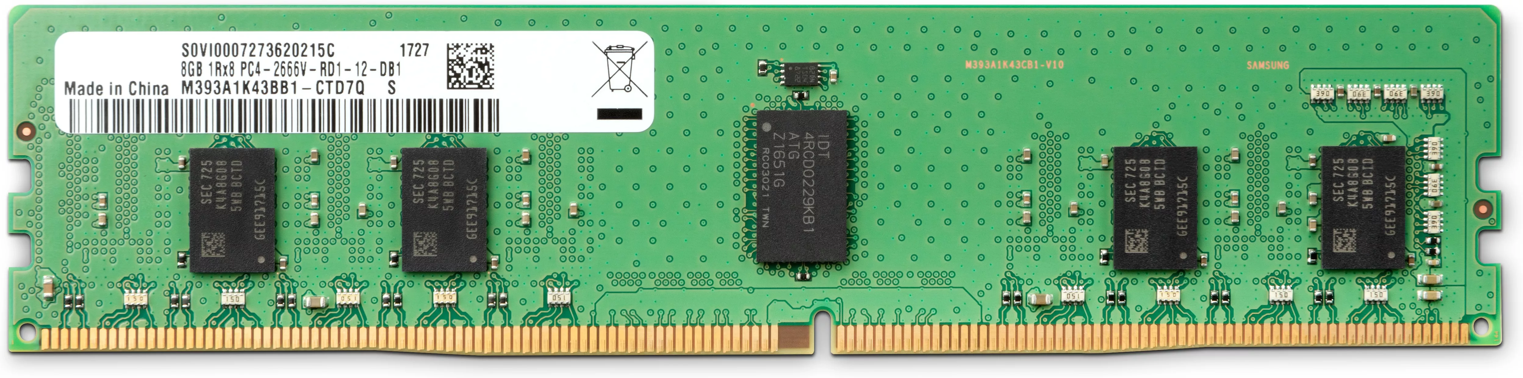 Achat HP 8Go DDR4-2666 1x8Go ECC RegRAM sur hello RSE - visuel 3