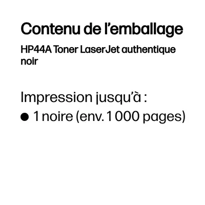 HP HP44A Toner LaserJet authentique noir - visuel 4