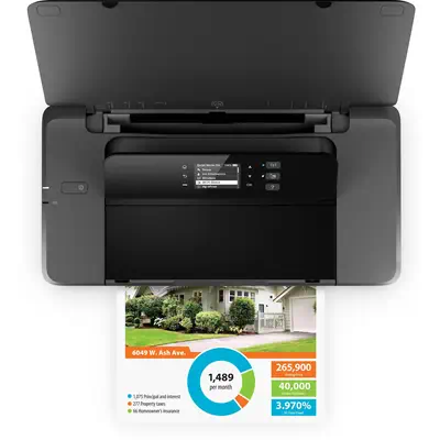 HP Officejet 200 Mobile Sans fil Couleur Imprimante HP - visuel 1 - hello RSE - Restez productif avec un grand panneau de commande facile à utiliser