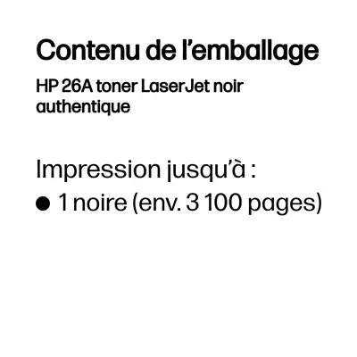 HP 26A original Toner cartridge CF226A black - visuel 2