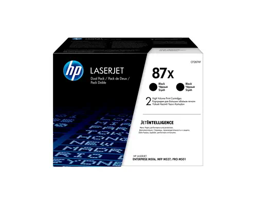 87X LaserJet, lot de 2 cartouches de toner grande capacité authentiques, noir - HP - Toner - visuel 5