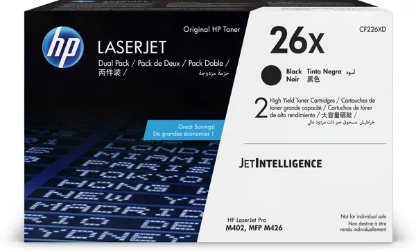 26X LaserJet, lot de 2 cartouches de toner grande capacité authentiques, noir - HP - Toner - visuel 5