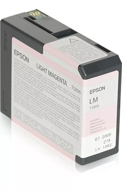 Revendeur officiel EPSON T5806 cartouche de encre magenta clair capacité