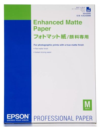 Revendeur officiel Autre Imprimante Epson Pap Mat Supérieur 189g 50f. A2 (0,420x0,594m