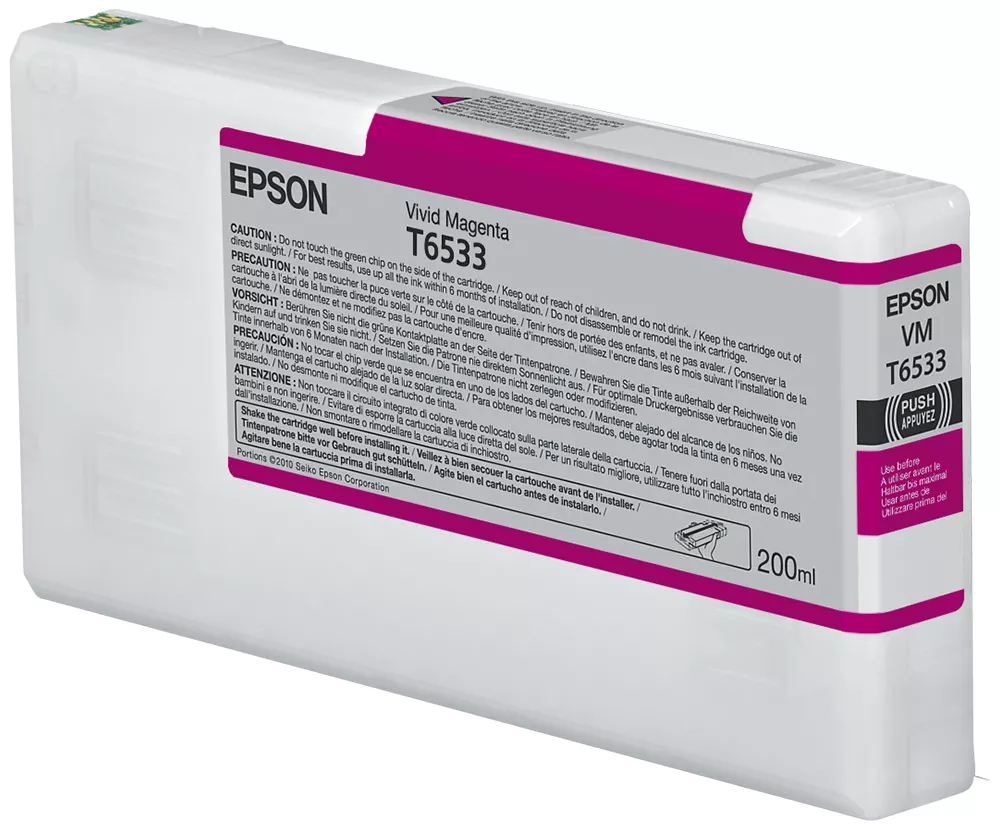 Revendeur officiel EPSON T6533 cartouche d encre magenta vif capacité