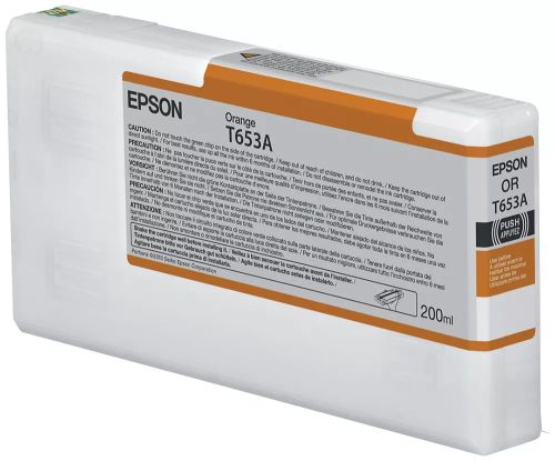 Revendeur officiel Autres consommables EPSON T653A cartouche d encre orange capacité standard