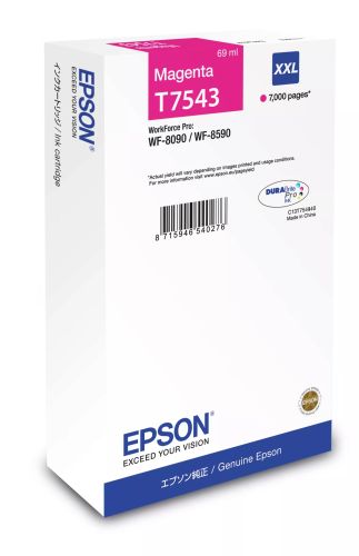 Revendeur officiel Cartouches d'encre Epson Encre magenta XXL WF-8090DW / 8590DWF (7 000 p)