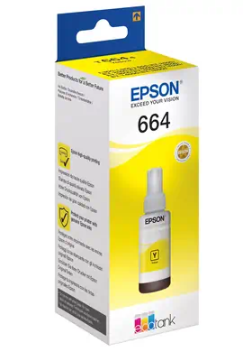 Epson 664 Ecotank Yellow ink bottle Epson - visuel 1 - hello RSE - Pour des impressions au quotidien