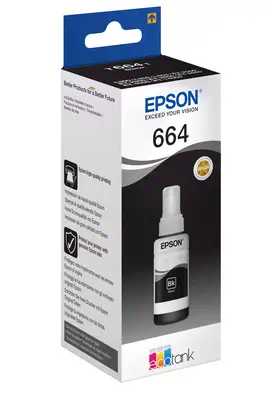 Epson 664 Ecotank Black ink bottle Epson - visuel 1 - hello RSE - Pour des impressions au quotidien