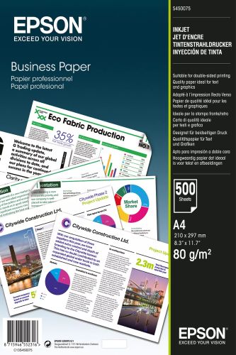 Revendeur officiel Papier EPSON Business Paper 80gsm 500 sheets