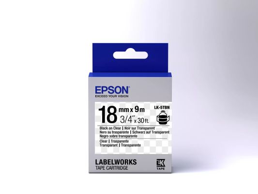 Vente Epson LK-5TBN - Transparent - Noir sur Transparent Epson au meilleur prix - visuel 2