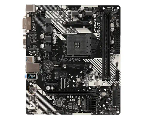 Asrock A320M-DVS R4.0 AMD A320 Emplacement AM4 micro ATX - Carte mère - visuel 2