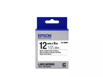 Achat Epson LK-4WBN - Standard - Noir sur Blanc - 12mmx9m au meilleur prix