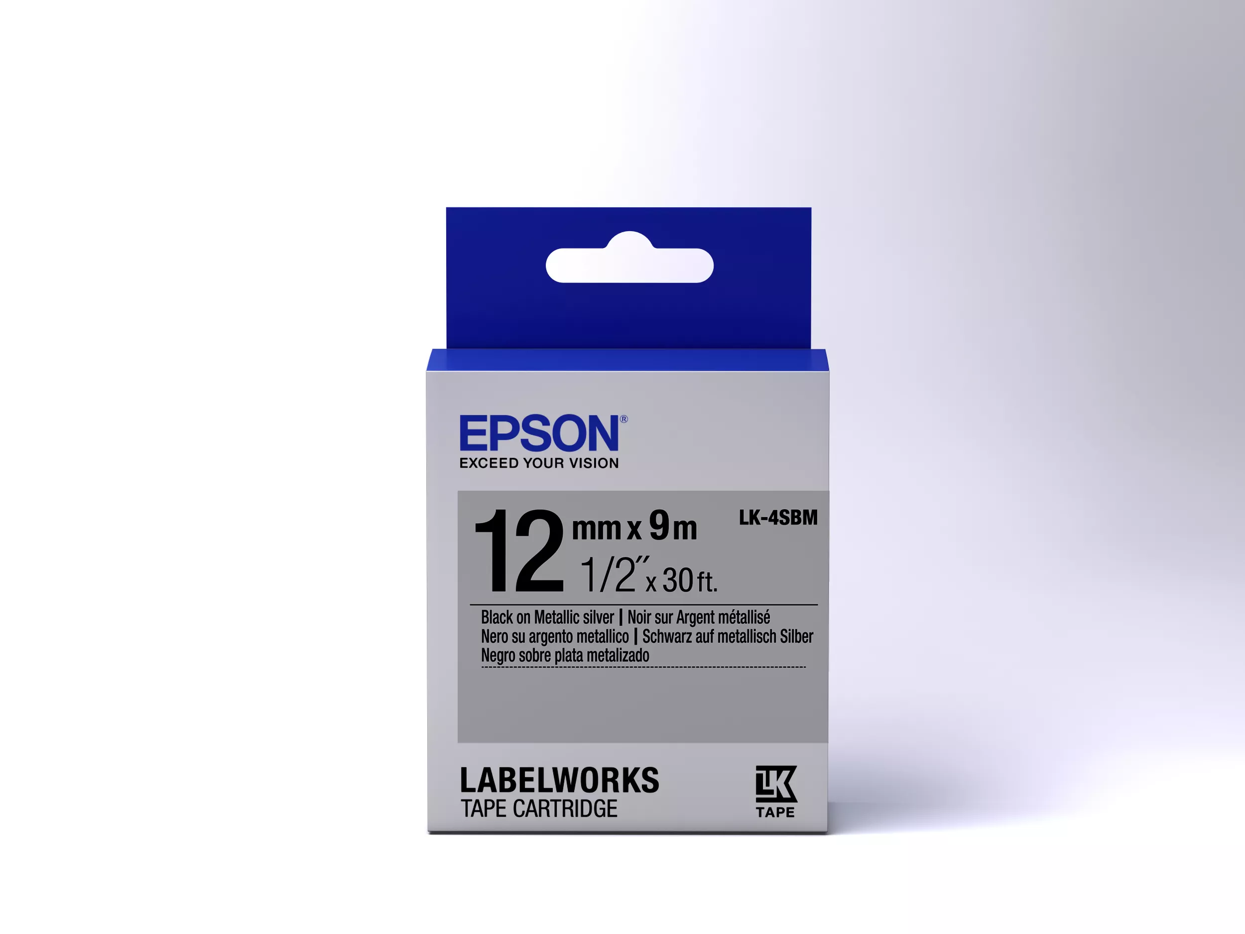 Vente Epson LK-4SBM - Métallisé - Noir sur Argent Epson au meilleur prix - visuel 2