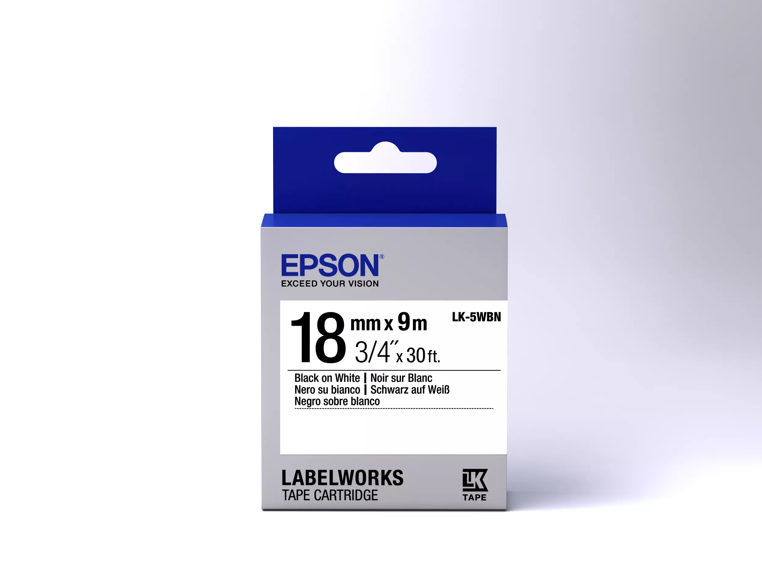 Vente Epson LK-5WBN - Standard - Noir sur Blanc Epson au meilleur prix - visuel 2