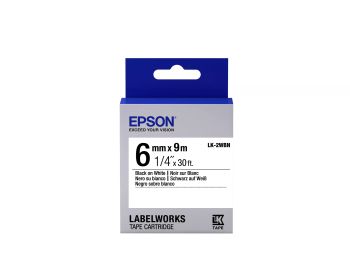 Achat Epson LK-2WBN - Standard - Noir sur Blanc - 6mmx9m au meilleur prix