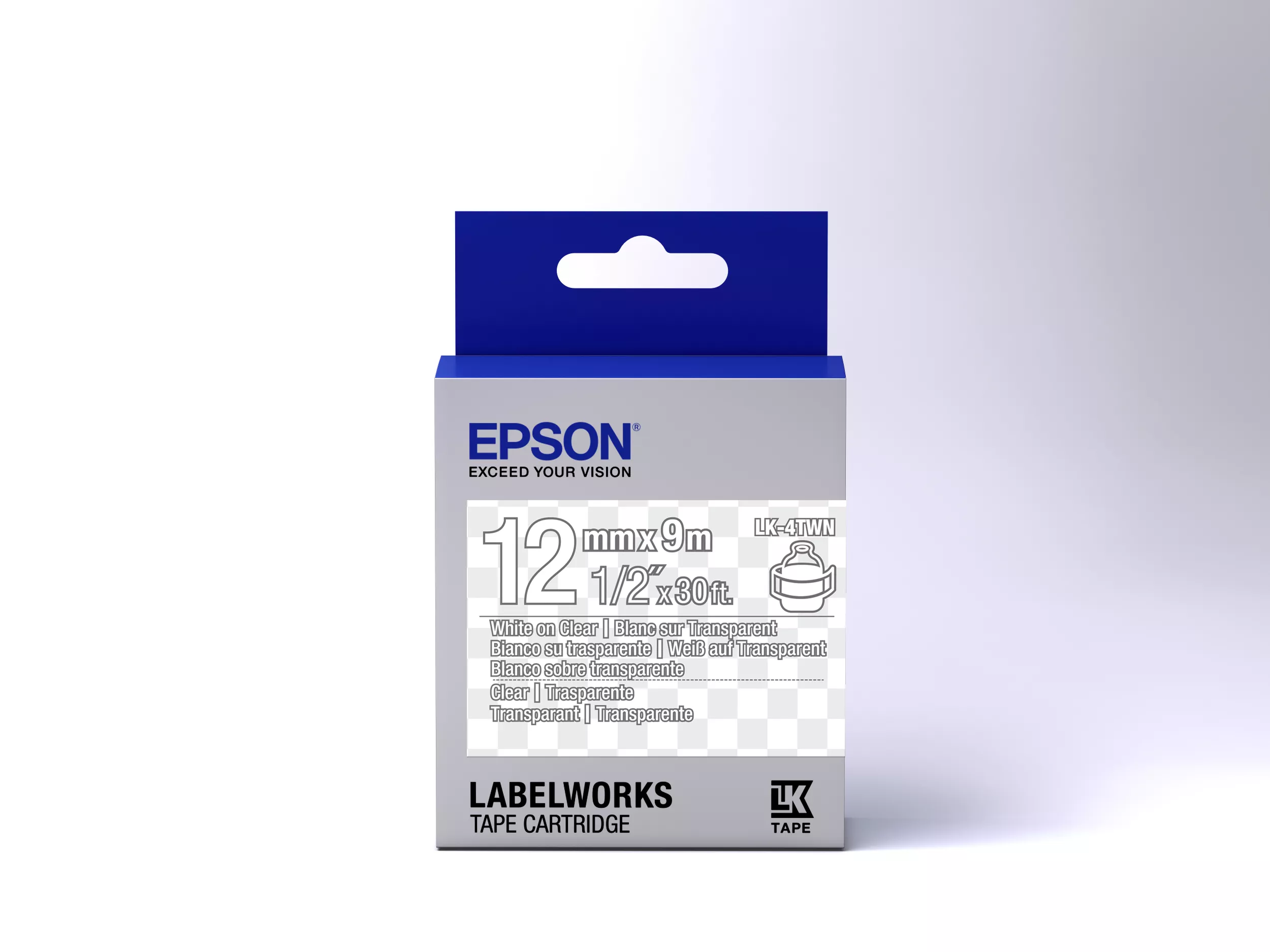 Vente Epson LK-4TWN - Transparent - Blanc sur Transparent Epson au meilleur prix - visuel 2