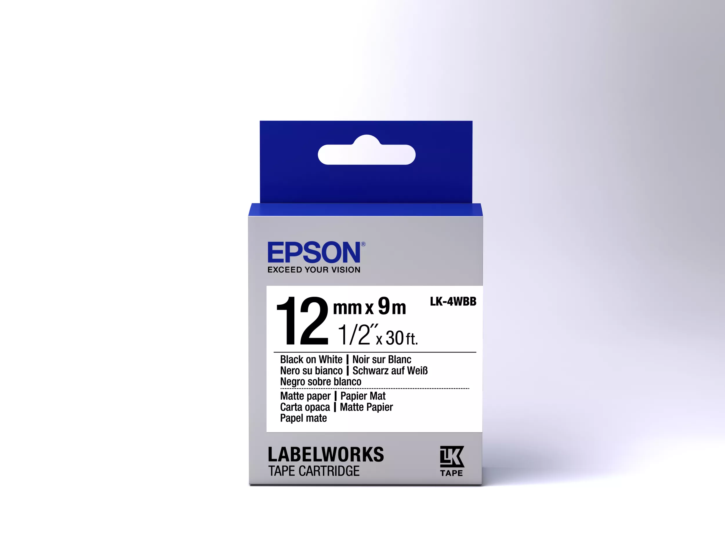 Vente Epson LK-4WBB - Papier Mat - Noir sur Epson au meilleur prix - visuel 2