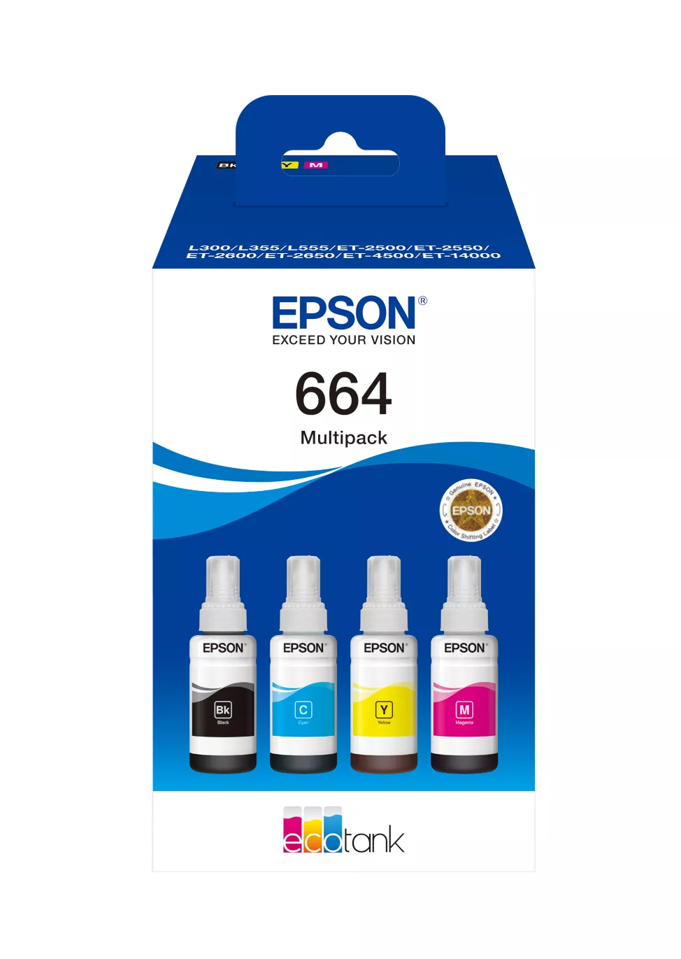 Vente Cartouches d'encre Epson 664 EcoTank 4-colour Multipack sur hello RSE