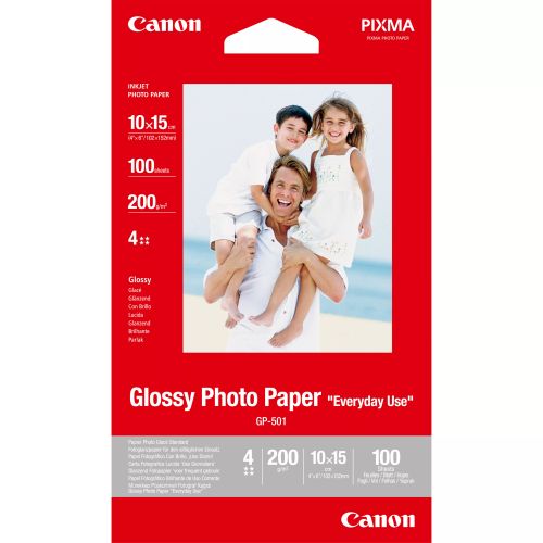 Vente Papier CANON GP-501 brillant photo papier inkjet 210g/m2 4x6 inch 100 sur hello RSE