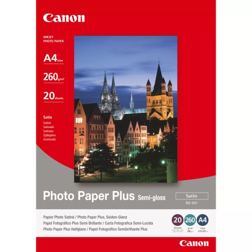 Vente CANON SG-201 semi brillant photo papier inkjet 260g/m2 A4 au meilleur prix