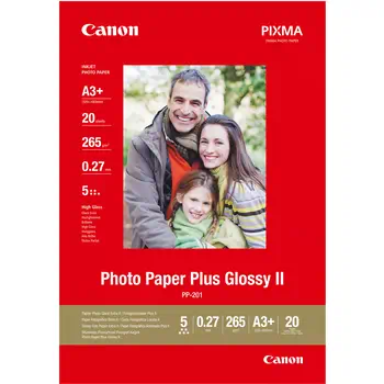Achat CANON PP-201 plus photo papier 260g/m2 A3+ 20 feuilles pack de 1 au meilleur prix