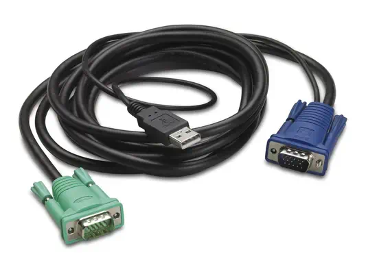 Moniteur LCD en rack intégré d'APC/Câble USB KVM (1,8 m) - Professionnels - Câble divers - visuel 2