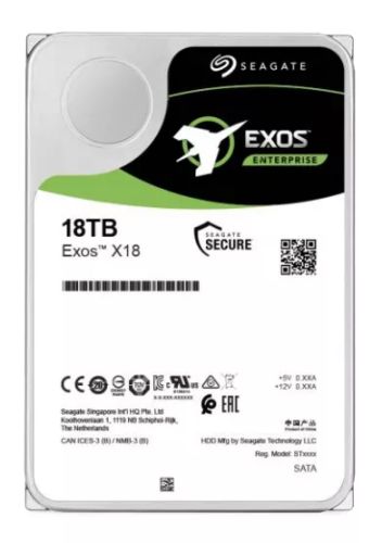 Vente SEAGATE EXOS X18 SAS 18To Helium 7200rpm 256Mo cache 512e/4kn Fast au meilleur prix