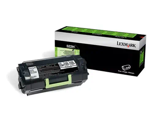 Revendeur officiel Toner LEXMARK 522HE cartouche de toner noir haute capacité 25