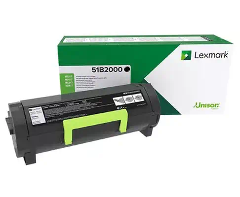 Lexmark 51B2000 Cartouche de toner Original Noir Lexmark - visuel 1 - hello RSE - Toner Unison