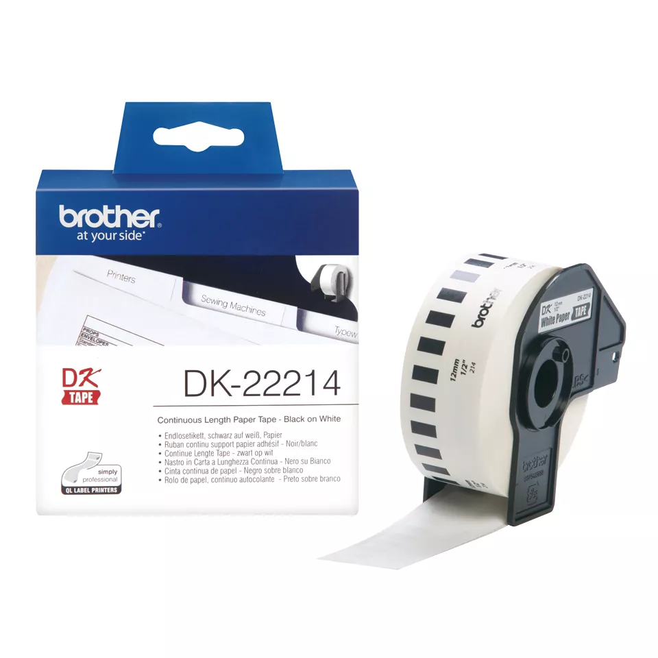 Achat BROTHER P-TOUCH DK-22214 continue length papier 12mm sur hello RSE