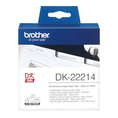 Brother DK-22214 ruban d'étiquette Noir sur blanc - Autres consommables - visuel 2