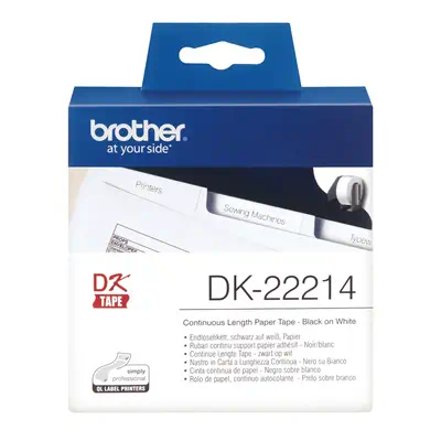 Brother DK-22214 ruban d'étiquette Noir sur blanc - Autres consommables - visuel 1