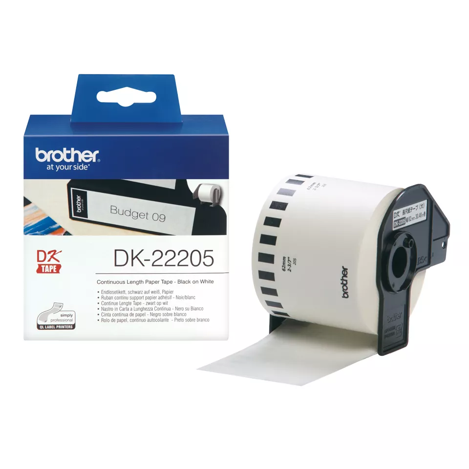 Achat BROTHER P-TOUCH DK-22205 continue length papier 62mm - 4977766628198