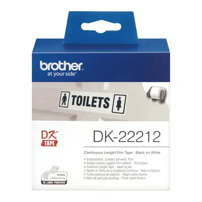 DK-22212 - Rouleau de film continu Brother original – Noir sur blanc, 62 mm - Autres consommables - visuel 2
