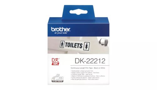 Revendeur officiel Autres consommables BROTHER P-TOUCH DK-22212 blanc continue length film 62mm x 15.24m