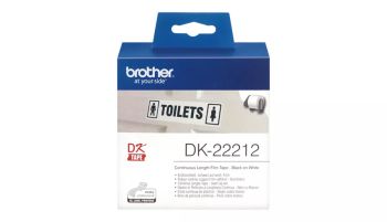 Achat BROTHER P-TOUCH DK-22212 blanc continue length film 62mm x 15.24m au meilleur prix