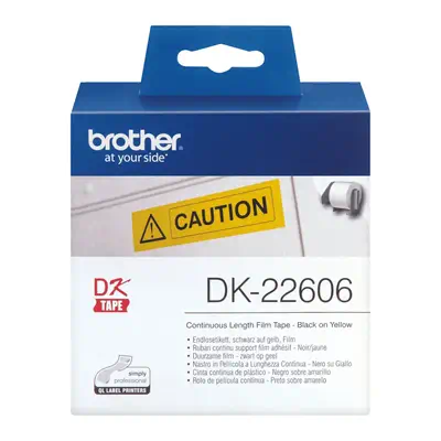 DK-22606 - Ruban film continu Brother original – Noir sur jaune, 62 mm de large - Autres consommables - visuel 3