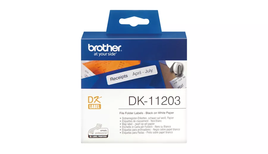 Vente Autres consommables DK-11203 Rouleau d'étiquettes - Brother original – Noir sur