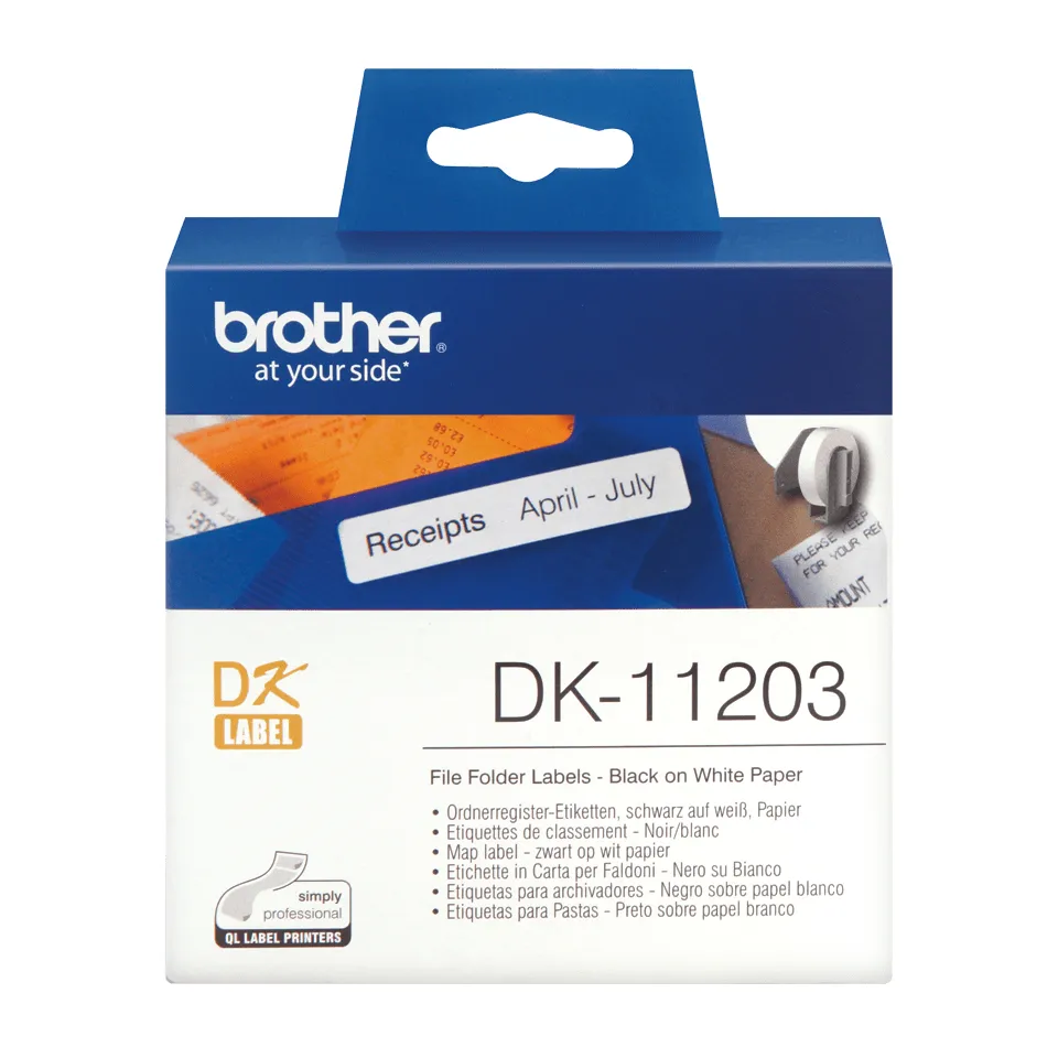Vente DK-11203 Rouleau d'étiquettes - Brother original – Noir Brother au meilleur prix - visuel 2