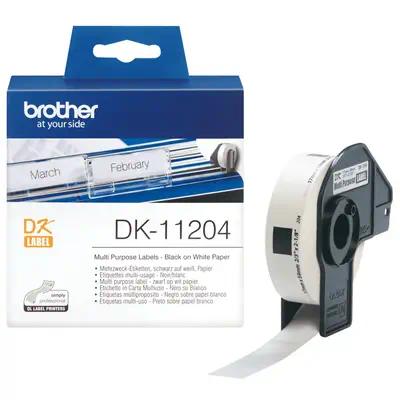 BROTHER P-TOUCH DK-11204 die-cut multi purpose label - Brother - Autres consommables - visuel 1