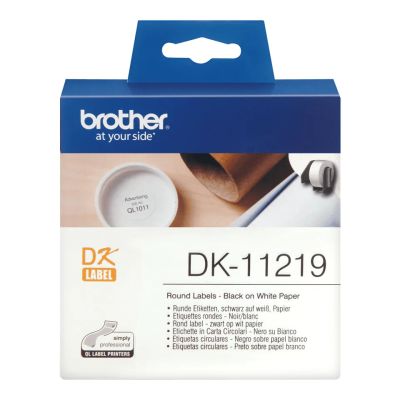 Vente BROTHER P-TOUCH DK-11219 die-cut round label 12x12mm 1200 Brother au meilleur prix - visuel 2