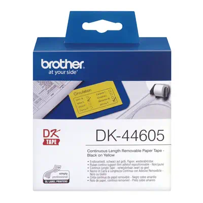 DK44605 - Ruban de papier continu Brother original – Jaune, 62 mm x 30,48 m - Autres consommables - visuel 2