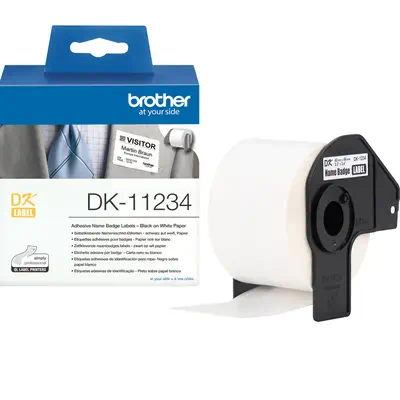 Brother DK-11234 étiquette à imprimer Blanc Imprimante d'étiquette adhésive - Autres consommables - visuel 1