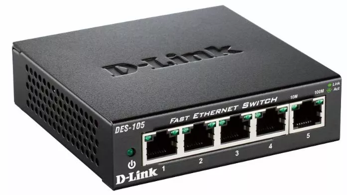 Achat D-LINK 5-port 10/100Mbps Fast Ethernet Unmanaged Switch au meilleur prix