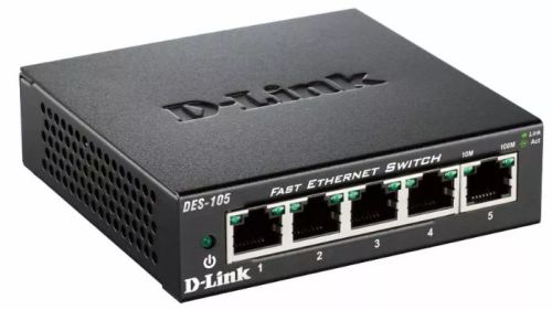 Achat D-LINK 5-port 10/100Mbps Fast Ethernet Unmanaged Switch et autres produits de la marque D-Link